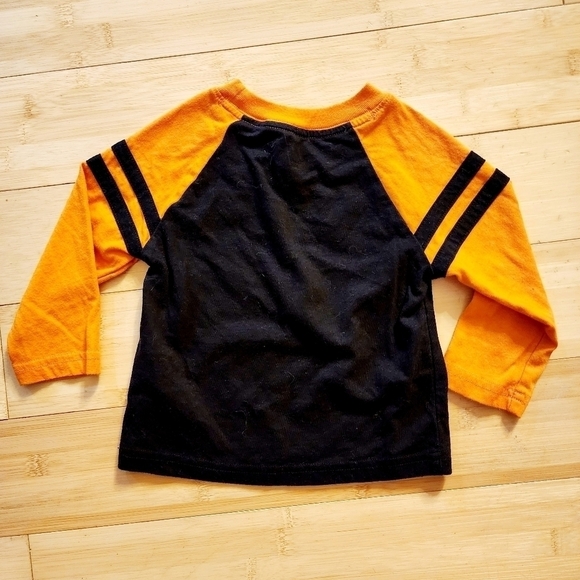 Way To Celebrate Black Orange Long Sleeve Jack-O-Lantern Halloween Tee 12M Baby - Picture 2 of 7